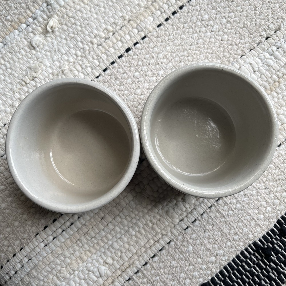Robinson Ransbottom Pottery Crocks(Set of 2) #303 1 Pt Each Low Jar Pristine VTG - Picture 4 of 7